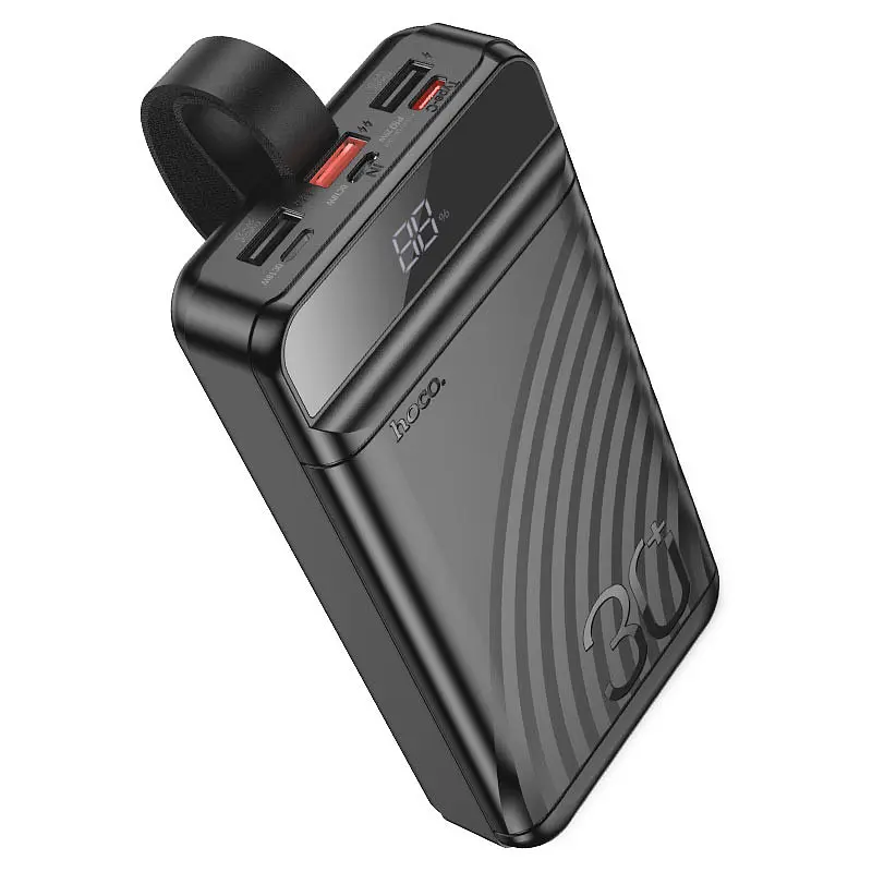 Портативний ЗП Power Bank Hoco J123B Element 22.5W+PD20W 30000 mAh Black - фото 4