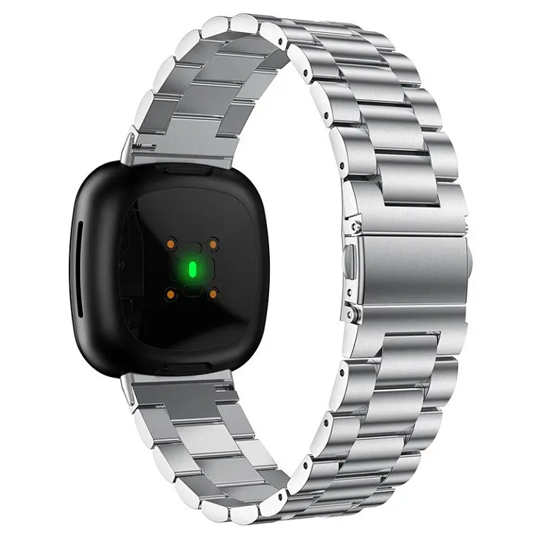 Металлический ремешок Primolux для часов Fitbit Versa 4/Fitbit Sense 2 Silver - фото 2