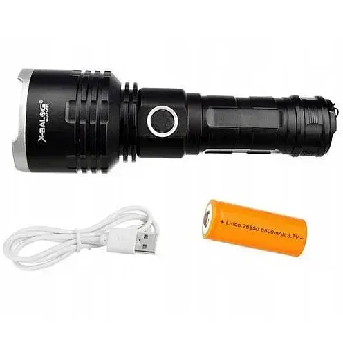 Ліхтар X-Balog BL-531-P90 1×26650 8800 мА·год USB / microUSB / 3хААА R3 функція павербанк - фото 4