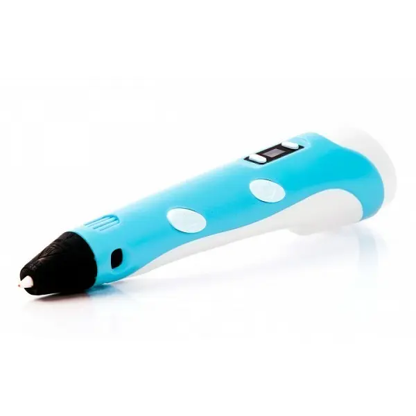 3D ручка з LCD дисплеєм та набором еко пластику для 3D малювання 3D Pen Blue - фото 5