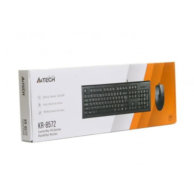 Комплект A4Tech KR-8572 USB Black (4711421857208) - фото 8