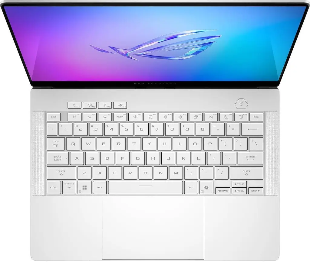 Ноутбук ASUS ROG Zephyrus G14 2025 GA403WW (14 2.8K OLED 120 Hz, Ryzen 9 AI HX 370, 32 GB, 2 TB, RTX 5080, W11H) Platinum White (GA403WW-G14.R95080) - фото 4