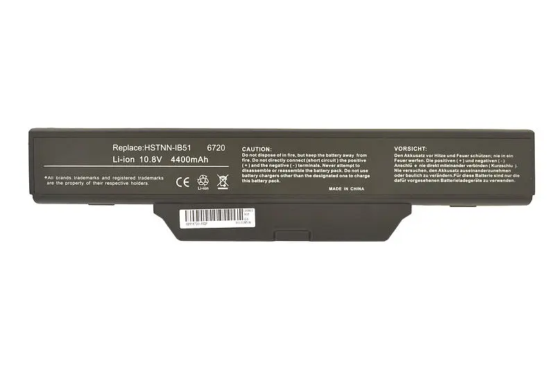 Акумулятор для ноутбука HP Compaq HSTNN-IB62 550 10.8V Black 5200 mAh - фото 5