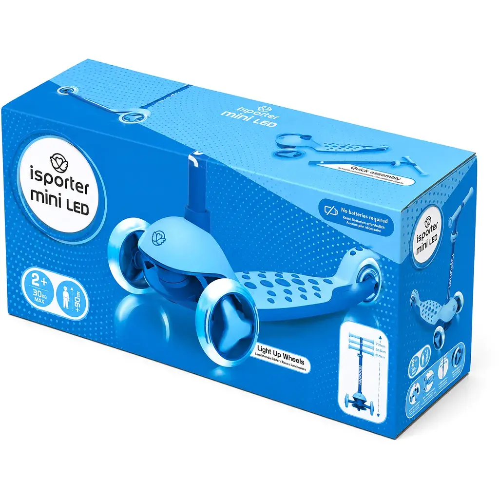 Самокат iSporter mini LED синій (M3Z_Blue) - фото 12