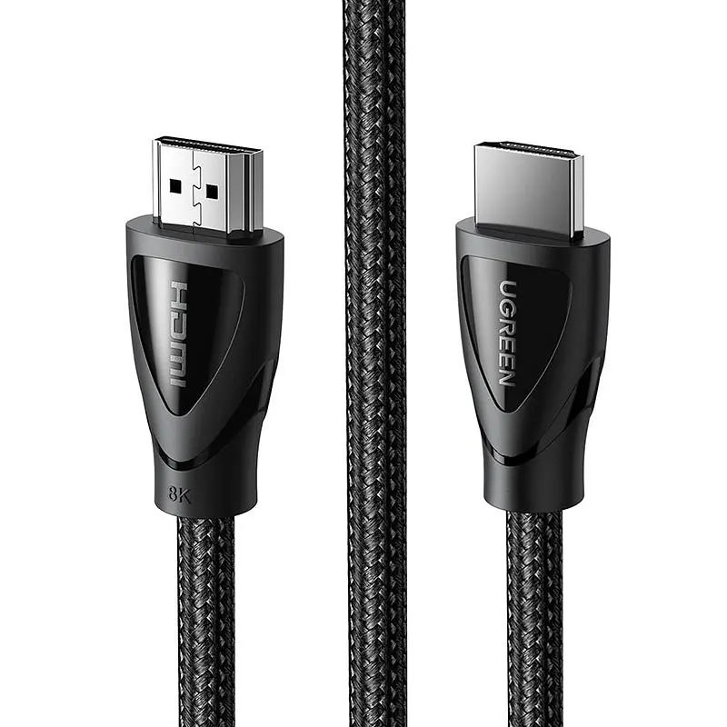 Кабель HDMI M - M, 3.0 м, V2.1 With Braid 8K@60Hz/4K@120Hz, HD140 UGREEN Чорний - фото 2