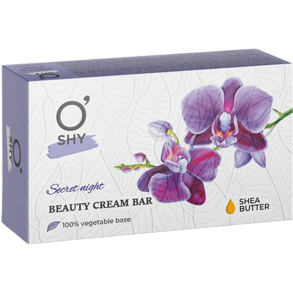 Набор O'shy: гель для душа Soft silk 400 мл + универсальный крем Soft & Care Your Cream 250 мл + крем-мыло твердое Secret night 125 г - фото 4