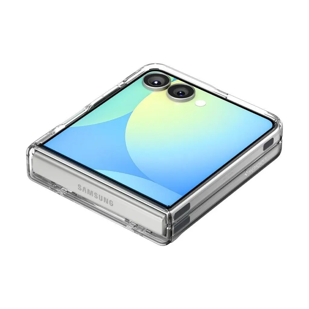 Чехол Spigen Ultra Hybrid Pro MagSafe для Samsung Galaxy Flip 7 Clear White (ACS09559) + защитное стекло - фото 12