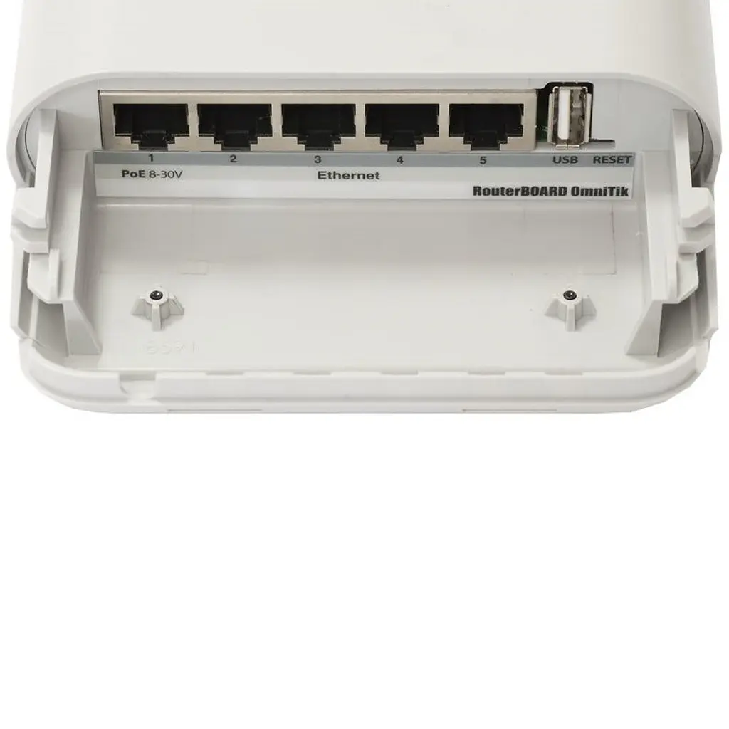 Точка доступу Mikrotik RB OmniTIK 5HnD, 7.5dBi Integrated AP, 5Ghz Dual chain, 5xEthern - фото 3