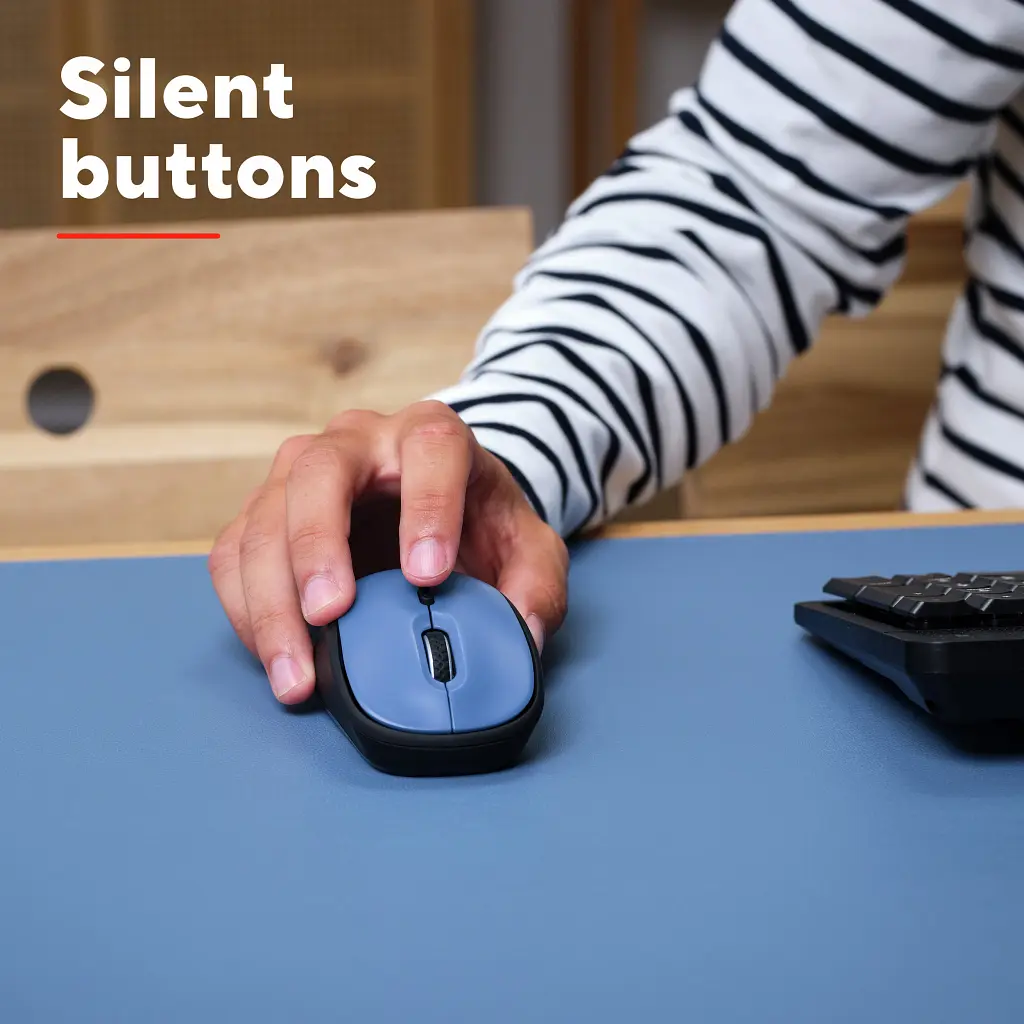 Мишка Trust Yvi+ Silent Wireless Dark Blue (25514) - фото 2