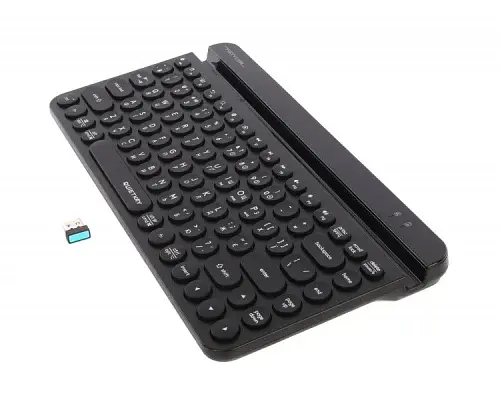 Клавіатура A4Tech FBK30 Fstyler, Black, Bluetooth / 2.4 GHz / USB, 1 х AA, мембранні/плоскі/круглі кнопки (86 шт.), радіус дії до 10 м - фото 2