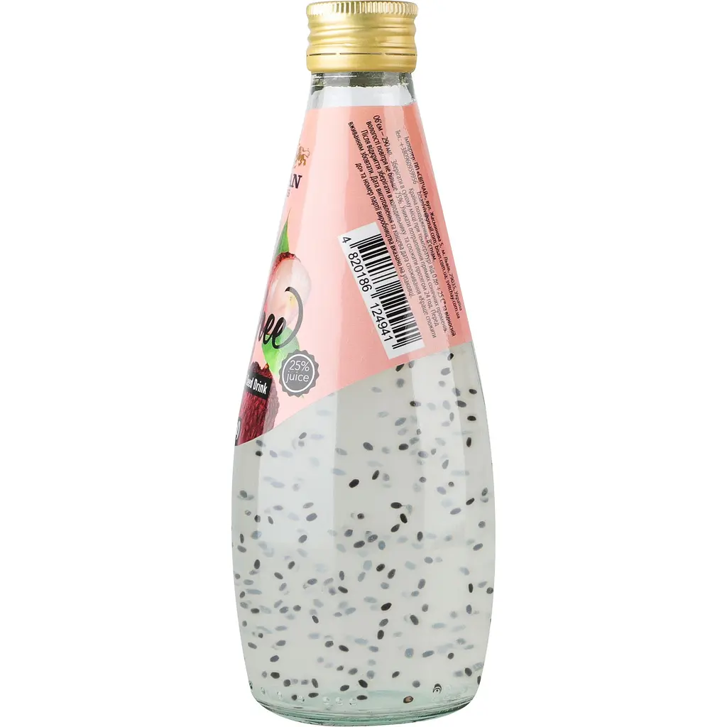 Напій Bisan Basil Seed Drink Lychee 290 мл  - фото 3