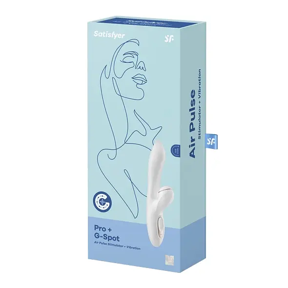 Вибратор с вакуумным стимулятором клитора Satisfyer Pro G-Spot белый - фото 6