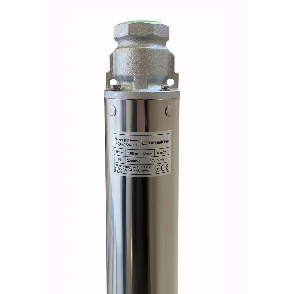 Насос свердловиний Optima PM 4QJm4/26 2.2 кВт 205 м кабель 2 м з підвищеною стійкістю до піску - фото 2
