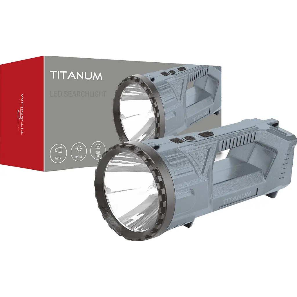Портативний світлодіодний ліхтарик Titanum TLF-T23, 320Lm 6500K (28737-000)