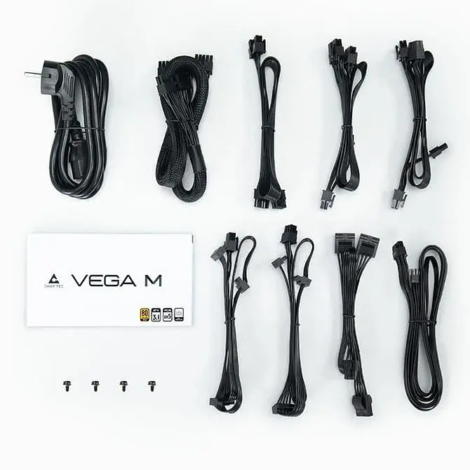 Блок живлення Chieftec Vega M 750W 80+ Gold (PPG-750-C) Black - фото 7