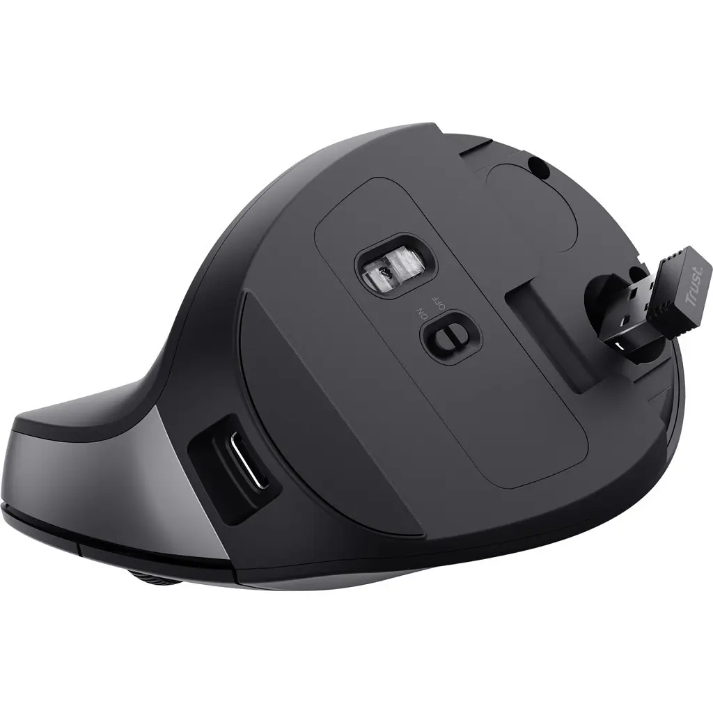 Мишка Trust Bayo 2 Ergonomic Wireless/USB-A Black (25145) - фото 7