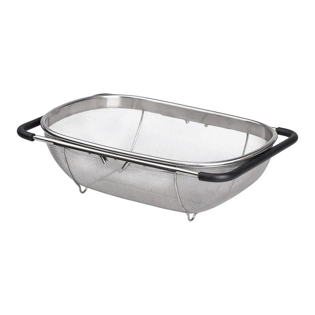 Друшляк-сито на раковину для миття продуктів 36*25*10.5 см Zhongjing HP-19-18-L - фото 21