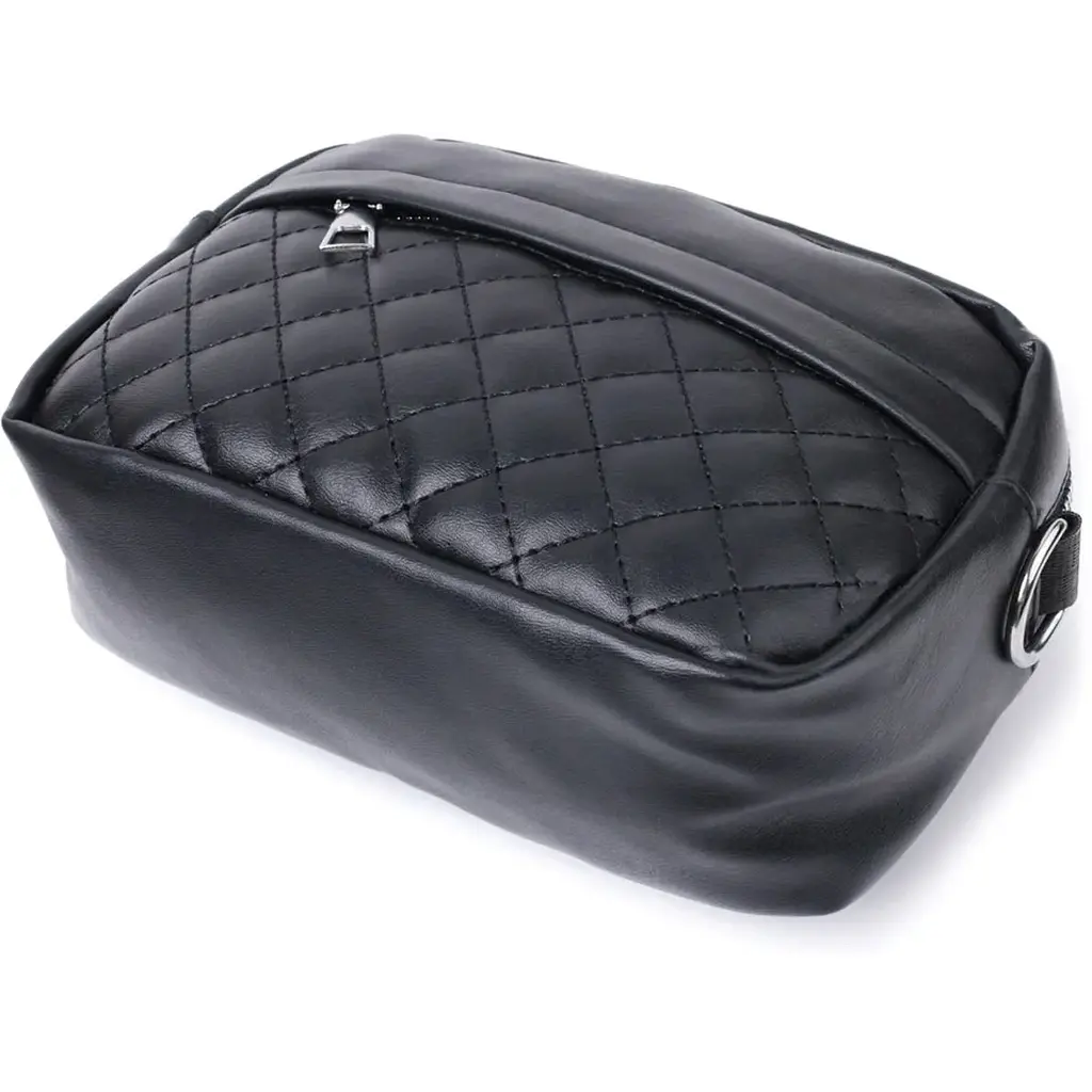 Жіноча сумка крос-боді Vintage 22796 з екошкіри 19.5х12.5х6.5 см Чорна - фото 7