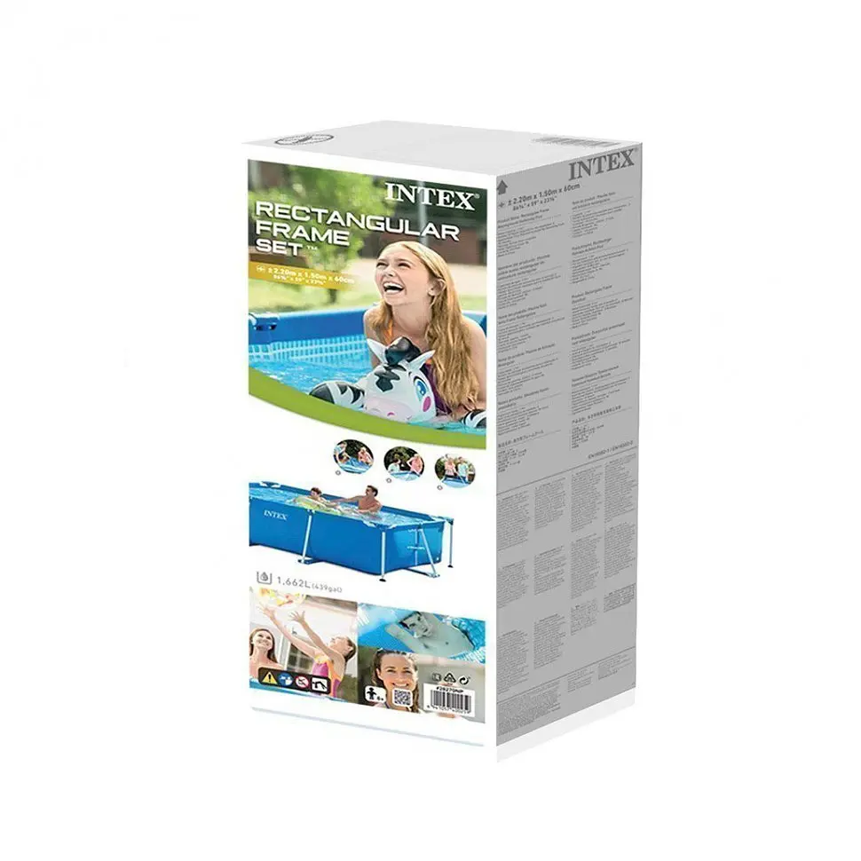 Басейн каркасний прямокутний Intex 28270, 220х150х60 см, 1662 л - фото 5