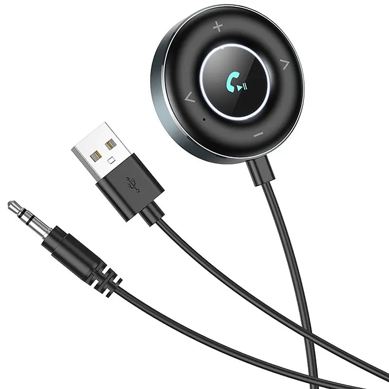 Bluetooth аудіо ресивер Borofone BC58 Gamble (USB+Jack 3,5mm) Metal gray - фото 4