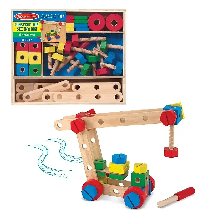 Дерев'яний будівельний конструктор Melissa&Doug, 48 елементів (MD5151) - фото 3