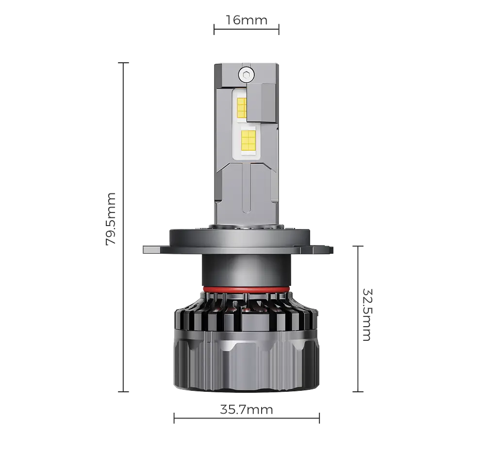 Комплект світлодіодних ламп Infolight M1 H4 55W - фото 3