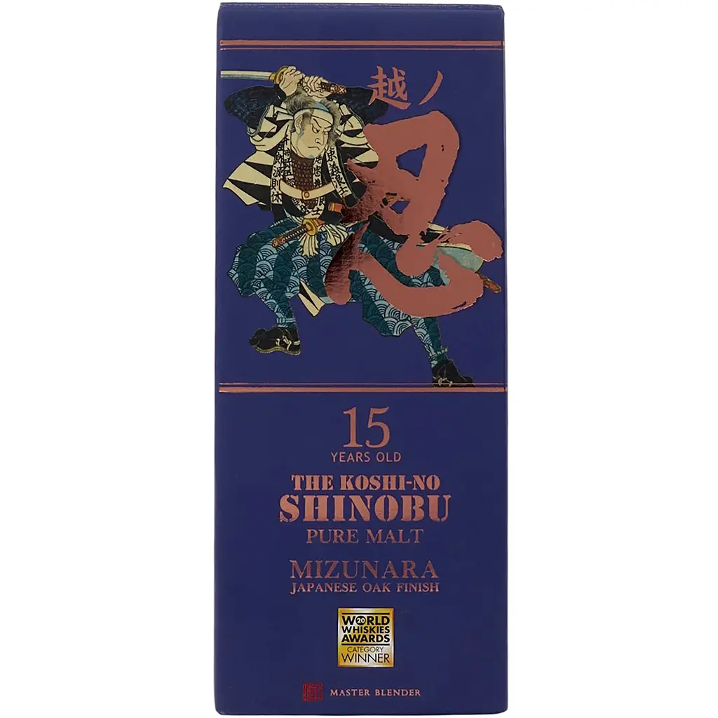 Віскі Shinobu 15 yo Pure Malt Japanese Whisky 43% 0.7 л у подарунковій упаковці - фото 6