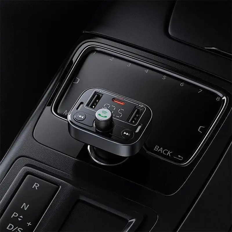 АЗП з FM-модулятором Baseus S-09 Pro Series Car FM Transmitter Cluster Black - фото 9