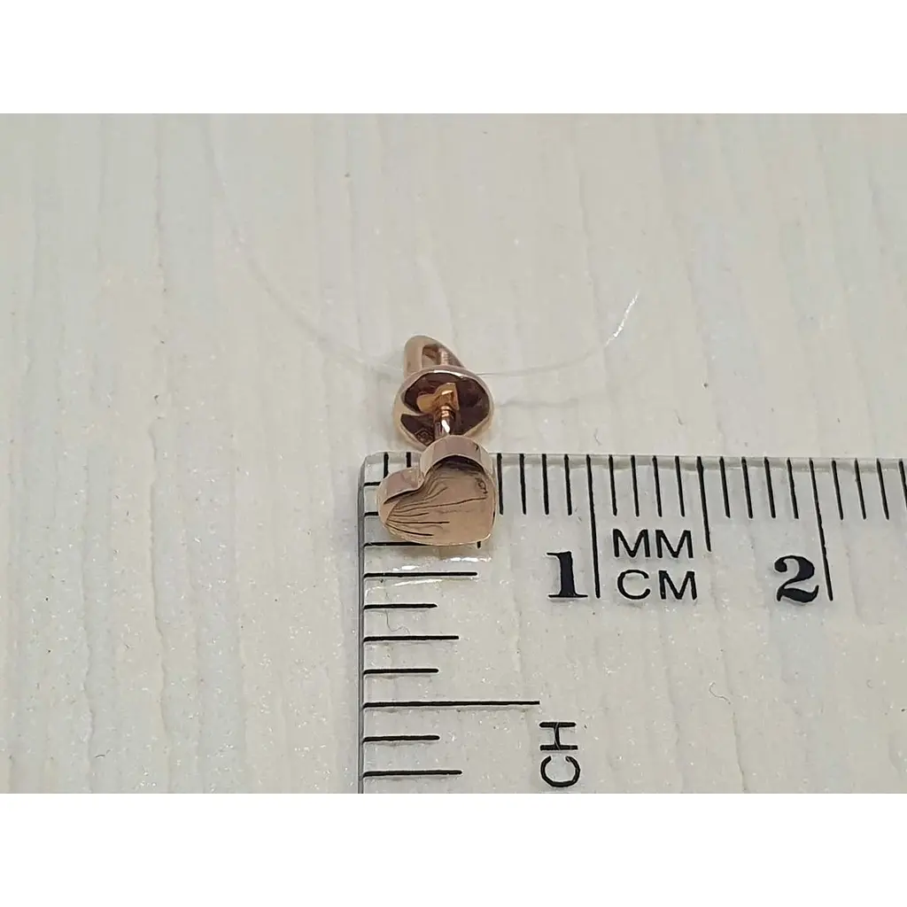 Золотая моносерьга-пуссета Sova jewelry house Сердечко. 2503031101 - фото 3