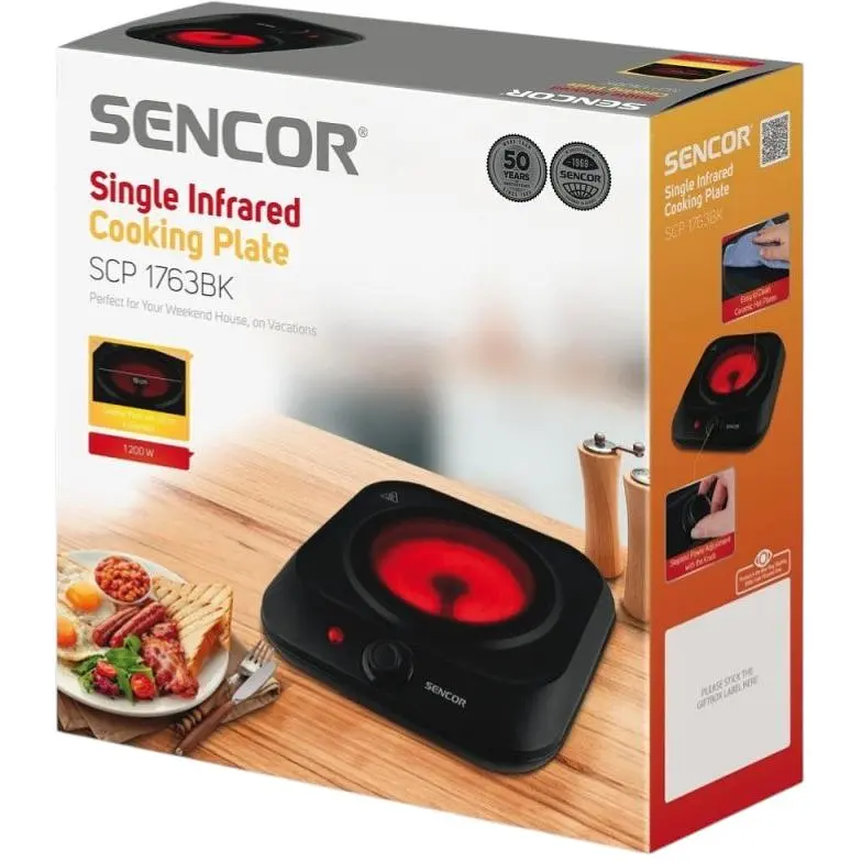 Настільна плита Sencor SCP 1763BK - фото 2