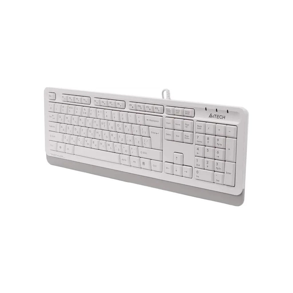 Клавіатура A4Tech FKS10 USB White (4711421963534) - фото 2