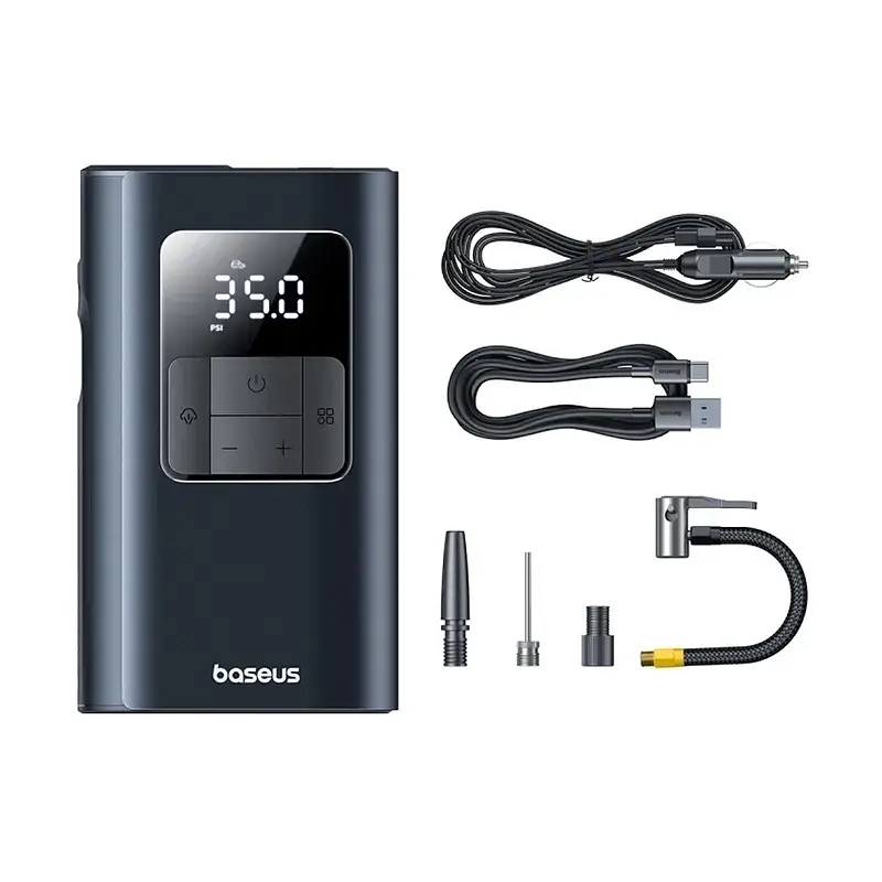 Автомобільний насос Baseus PrimeTrip VA1 Wired and Wireless 2-in-1 Tire Inflator Cosmic Black C11169001121-00 - фото 5