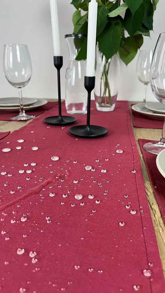 Комплект Дорожка водоотталкивающая Бордовый однотон 200х40 см 4 шт. - фото 6