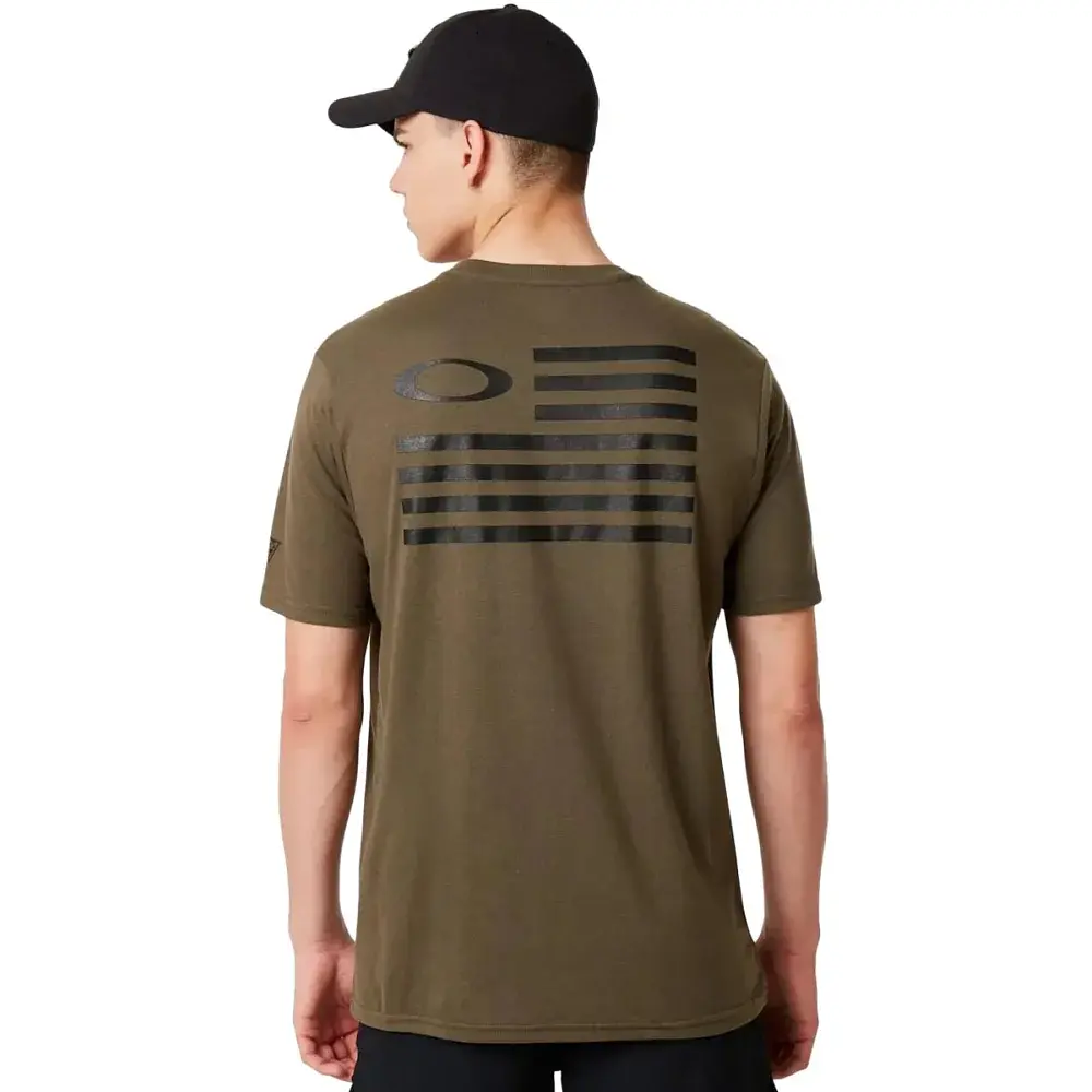 Футболка Oakley Si Oakley Flag Tee XL Dark Brush - фото 4