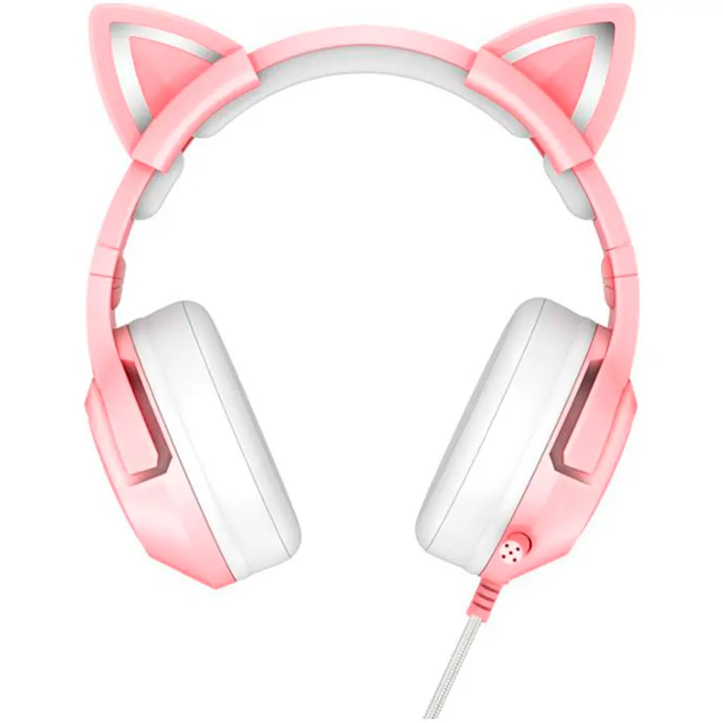 Ігрові навушники Onikuma K9 Cat 3.5mm Pink [113083] - фото 3