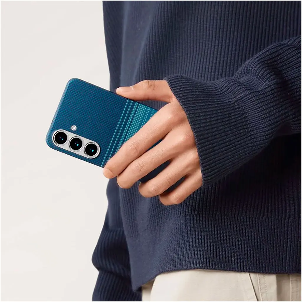 Чехол Pitaka MagEZ Tactile Woven Case для Samsung Galaxy S25 Plus Moonrise [KS2502S] [128408] - фото 9