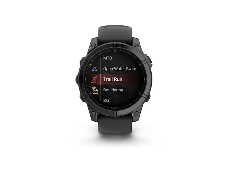 Смарт-годинник Garmin Fenix E 47mm AMOLED Slate Gray Steel with Black Silicone Band (010-03025-03/01) - фото 6