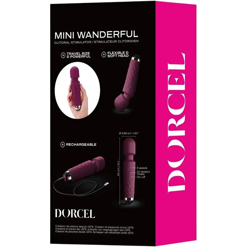 Вібратор Marc Dorcel Wand Mini Wanderful Plum (SO7815) [168958] - фото 3