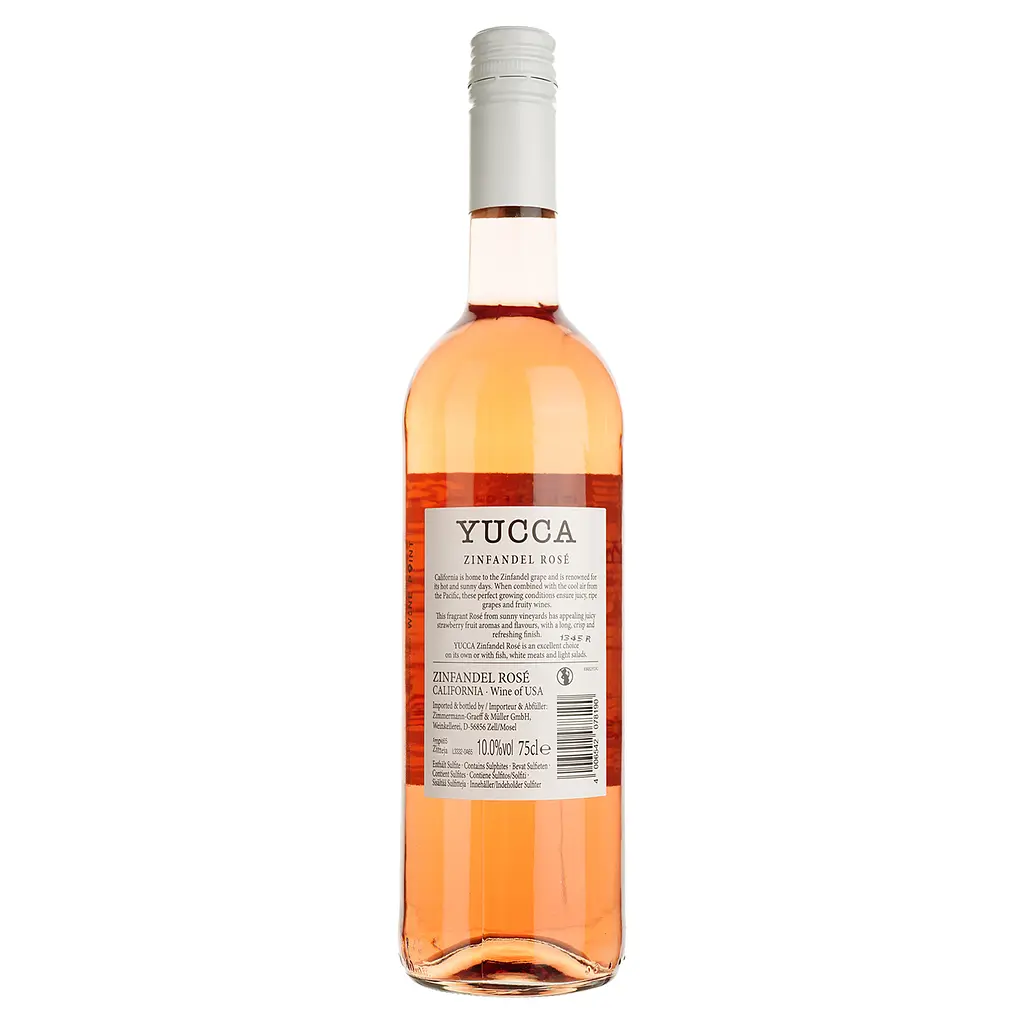 Вино Yucca Zinfandel Rose рожеве напівсухе 0.75 л - фото 2