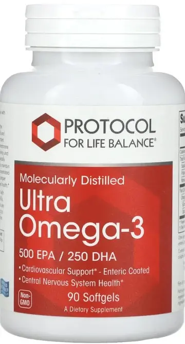 Омега-3 Ультра (риб'ячий жир) Protocol for Life Balance Ultra Omega-3 500 ЭПК/250 ДГК 90 капс