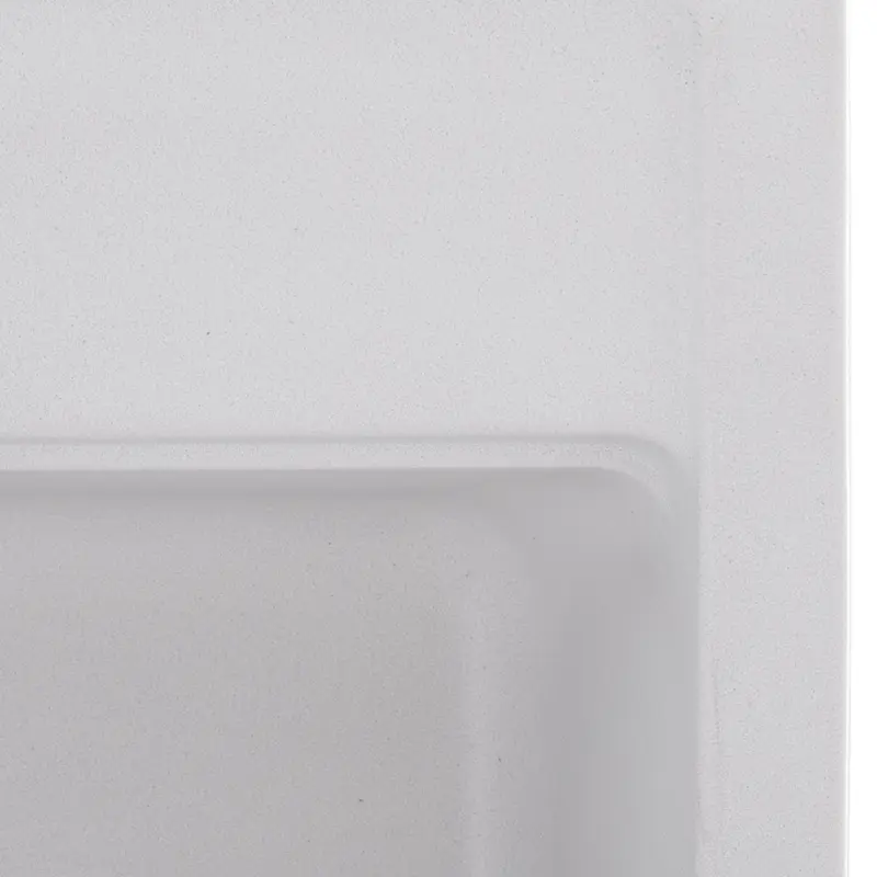 Кухонна мийка Zerix ZS-5751S-01 white ZX4595, Білий матовий - фото 2
