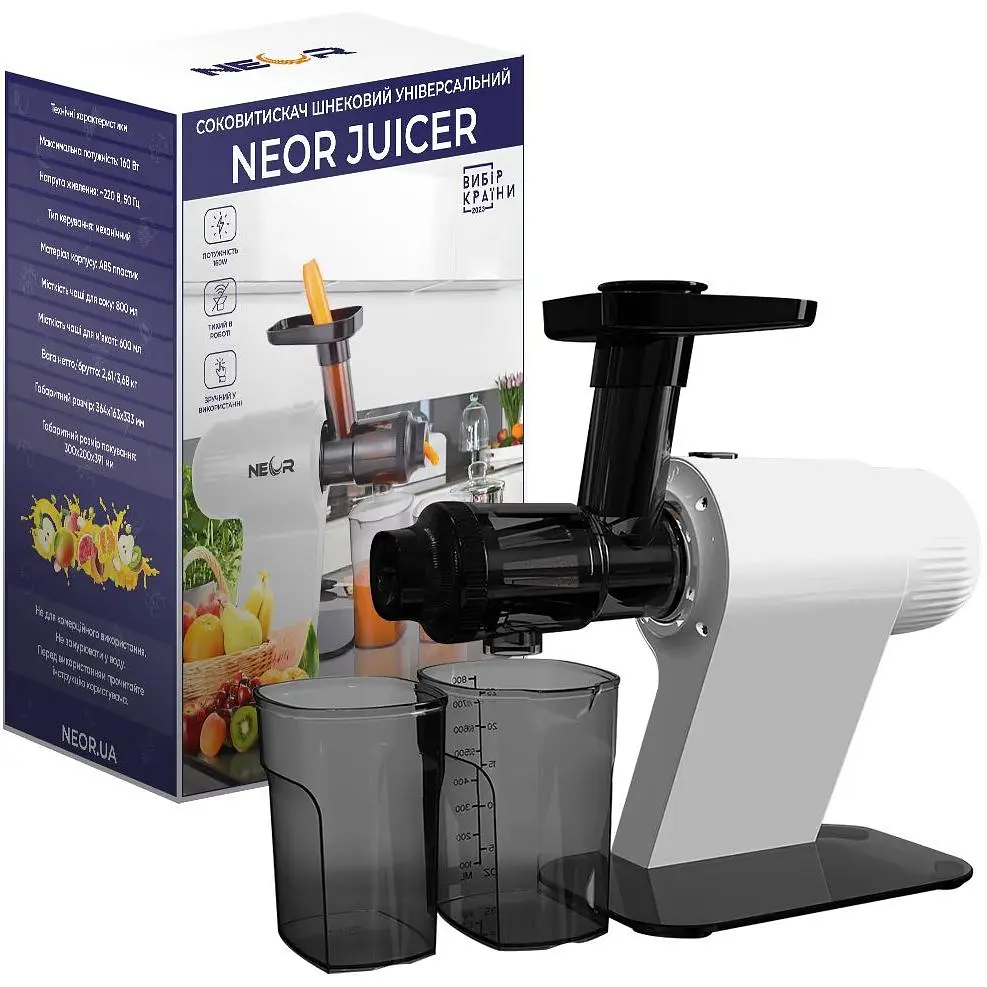 Соковитискач шнековий Neor Juicer H160 WT (22803016) - фото 4