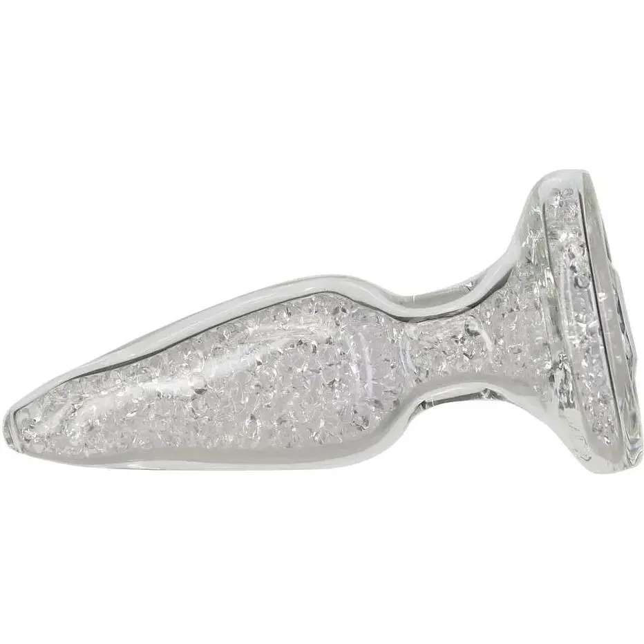 Стеклянная анальная пробка Pillow Talk Fancy Luxurious Glass Anal Plug ⌀3.1 см вибропуля в подарок - фото 3