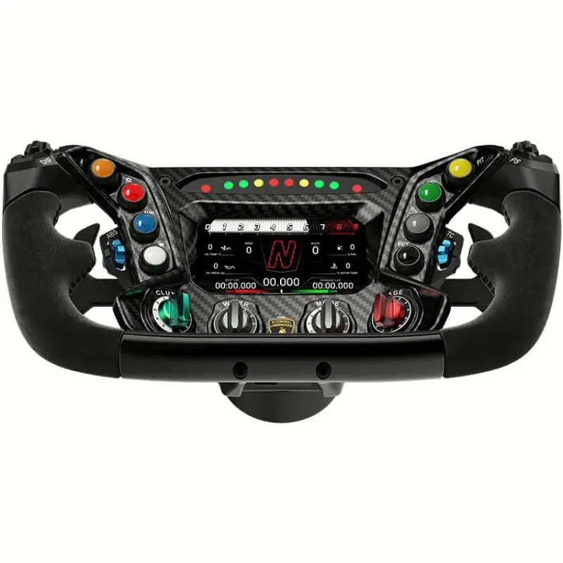 Кермо Moza Racing Lamborghini Essenza SCV12, 31 см екран 4.3" RGB чорний - фото 3