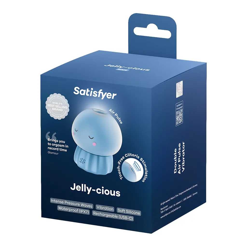 Вакуумний кліторальний стимулятор Satisfyer Jelly-cious Blue Satisfyer SX3544 104732 - фото 2