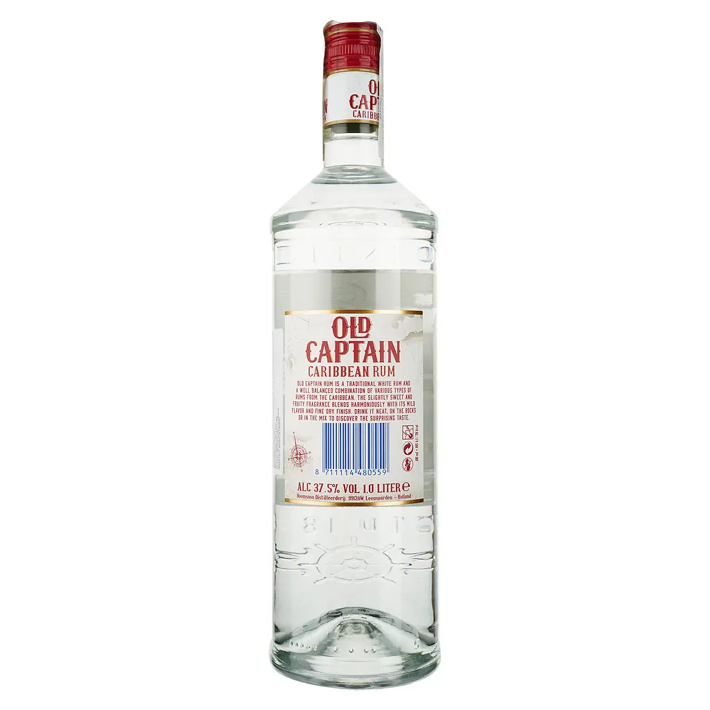 Ром Old Captain Caribbean White 37.5% 1 л - фото 2