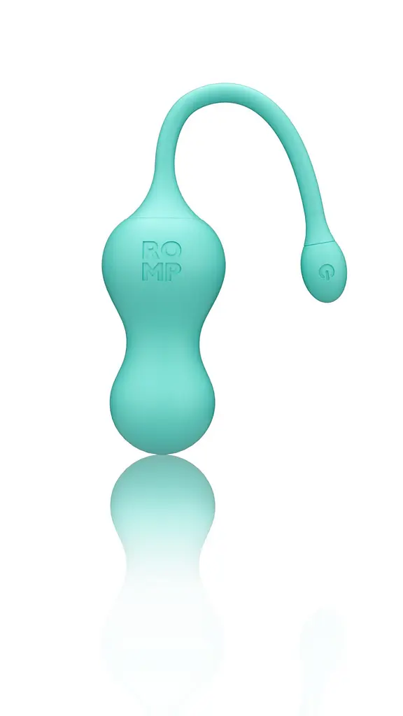 Віброяйце для точки G з пультом керування Romp Cello Light Teal, водонепроникне - фото 3