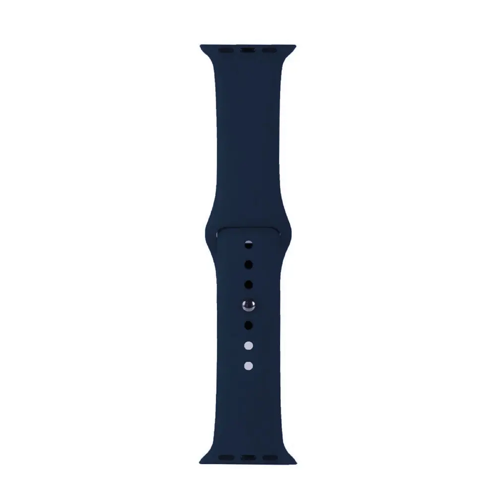 Ремінець Silicone Apple Watch 42/44/45/46/49 mm Cosmos синій(46) (35) - фото 2