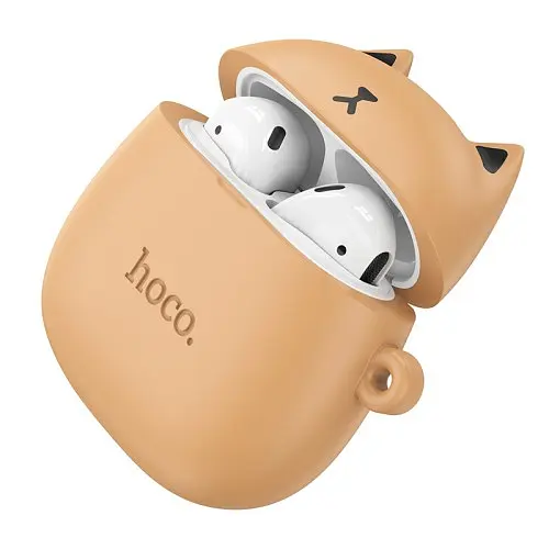 Навушники бездротові HOCO EW45 True ws stereo headset TWS Caramel Cat - фото 5