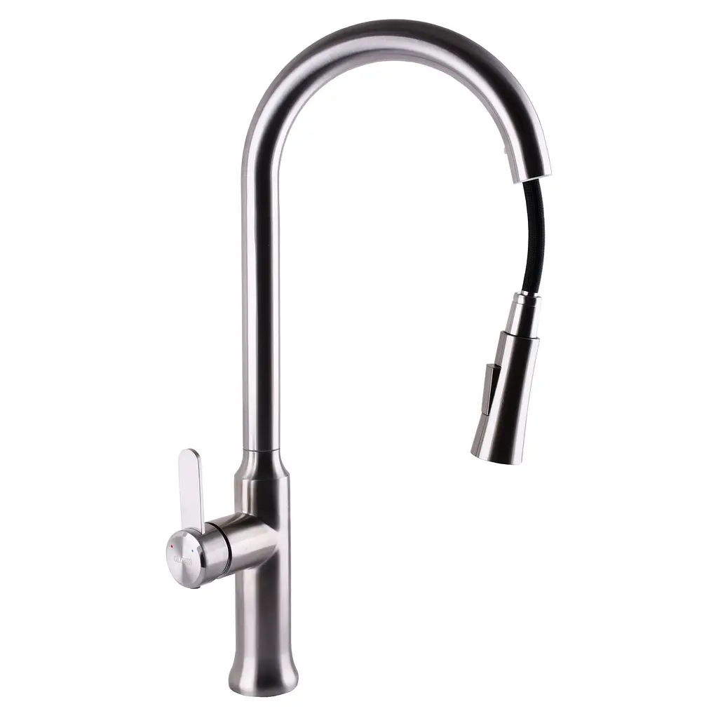 Змішувач для кухні Globus Lux Alpen SBT1-2033 Хром матовий - фото 3